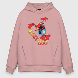 Толстовка оверсайз мужская Boxy Boo, цвет: пыльно-розовый