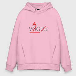 Толстовка оверсайз мужская VAG not VOGUE, цвет: светло-розовый