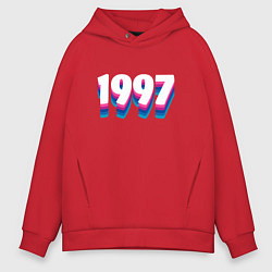 Толстовка оверсайз мужская Made in 1997 vintage art, цвет: красный