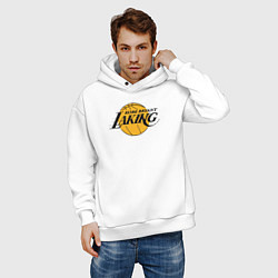Толстовка оверсайз мужская Kobe Bryant laking, цвет: белый — фото 2