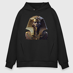 Толстовка оверсайз мужская Египетский фараон, цвет: черный