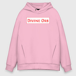 Толстовка оверсайз мужская Divine Orb дроп в Path of Exile, цвет: светло-розовый