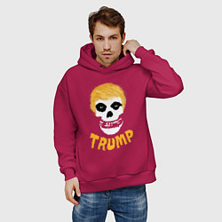 Толстовка оверсайз мужская Misfits Trump, цвет: маджента — фото 2