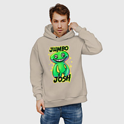 Толстовка оверсайз мужская Jumbo Josh, цвет: миндальный — фото 2