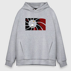 Толстовка оверсайз мужская Джеймс гусь, цвет: меланж