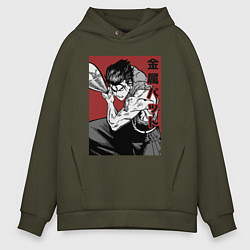 Толстовка оверсайз мужская Стальная Бита, цвет: хаки