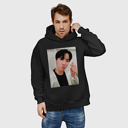 Толстовка оверсайз мужская BTS -J-hope-, цвет: черный — фото 2