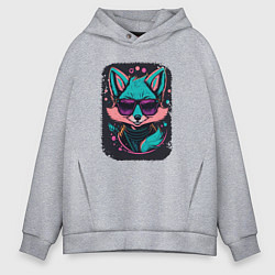 Толстовка оверсайз мужская Sweet Little Fox, цвет: меланж