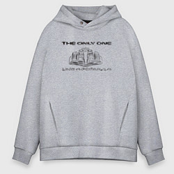 Толстовка оверсайз мужская The only one - автомобиль Ф1, цвет: меланж