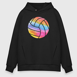 Толстовка оверсайз мужская Ball color, цвет: черный