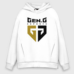Толстовка оверсайз мужская Gen G Esports лого, цвет: белый