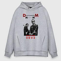 Толстовка оверсайз мужская Depeche Mode 2023 Memento Mori - Dave & Martin 03, цвет: меланж