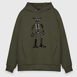 Толстовка оверсайз мужская Эндоскелет fnaf, цвет: хаки