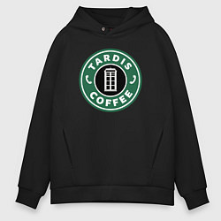 Толстовка оверсайз мужская Tardis coffee, цвет: черный