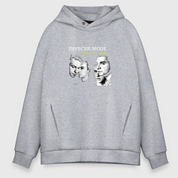 Толстовка оверсайз мужская Depeche Mode - Shake The Disease Faces, цвет: меланж