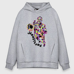 Толстовка оверсайз мужская Jazzstrong, цвет: меланж
