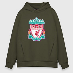 Толстовка оверсайз мужская Liverpool fc sport collection, цвет: хаки