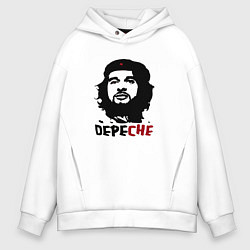 Толстовка оверсайз мужская Dave Gahan from Depeche Mode - Depe Che, цвет: белый