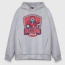 Толстовка оверсайз мужская Club boxing, цвет: меланж
