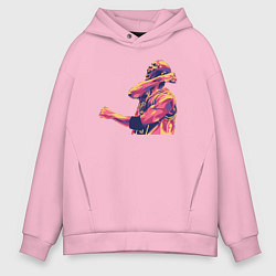 Толстовка оверсайз мужская Jordan wins, цвет: светло-розовый