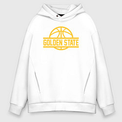 Толстовка оверсайз мужская Golden State team, цвет: белый