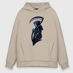 Толстовка оверсайз мужская Grim reaper, цвет: миндальный