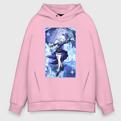 Толстовка оверсайз мужская Фурина - Фокалорс, цвет: светло-розовый