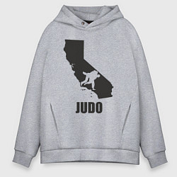 Толстовка оверсайз мужская Дзюдо Калифорния, цвет: меланж