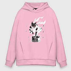 Толстовка оверсайз мужская Гароу на камне, цвет: светло-розовый