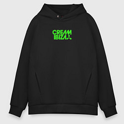 Толстовка оверсайз мужская Cream Ibiza, цвет: черный
