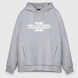 Толстовка оверсайз мужская Helldivers 2, цвет: меланж