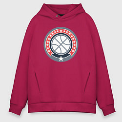 Толстовка оверсайз мужская Stars basketball, цвет: маджента