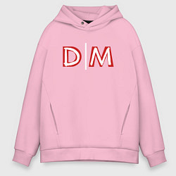 Толстовка оверсайз мужская Depeche Mode - Memento Mori minimal, цвет: светло-розовый