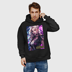 Толстовка оверсайз мужская League of Legends Kaisa Kda, цвет: черный — фото 2