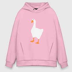 Толстовка оверсайз мужская Untitled goose game honk, цвет: светло-розовый