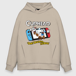 Толстовка оверсайз мужская Switch cuphead, цвет: миндальный