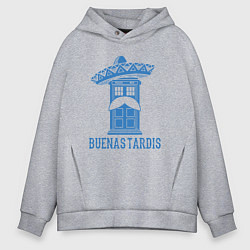 Толстовка оверсайз мужская Buenas tardis, цвет: меланж
