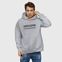 Толстовка оверсайз мужская Limited edition, цвет: меланж — фото 2