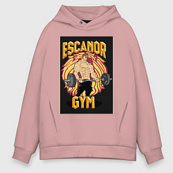 Толстовка оверсайз мужская Эсканор грех гордыни gym, цвет: пыльно-розовый