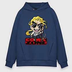 Толстовка оверсайз мужская Comix zone - anime style, цвет: тёмно-синий