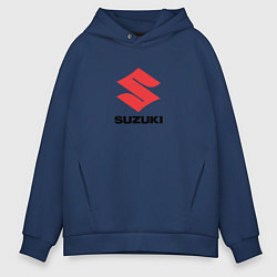 Толстовка оверсайз мужская Suzuki brend auto, цвет: тёмно-синий