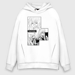 Толстовка оверсайз мужская Очень приятно Бог Томоэ, цвет: белый