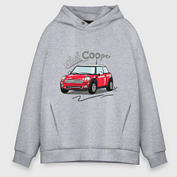 Толстовка оверсайз мужская Mini Cooper, цвет: меланж
