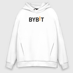 Толстовка оверсайз мужская Bybit, цвет: белый