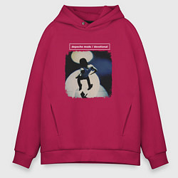 Толстовка оверсайз мужская Depeche Mode - Dave devotional tour, цвет: маджента
