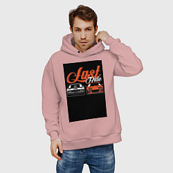 Толстовка оверсайз мужская Форсаж последний заезд, цвет: пыльно-розовый — фото 2