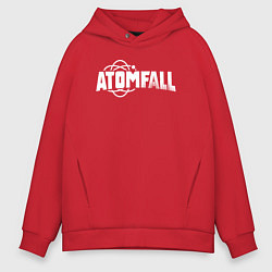 Толстовка оверсайз мужская Atomfall logo, цвет: красный