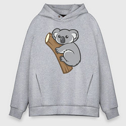 Толстовка оверсайз мужская Koala, цвет: меланж