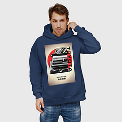 Толстовка оверсайз мужская Toyota Sprinter, цвет: тёмно-синий — фото 2