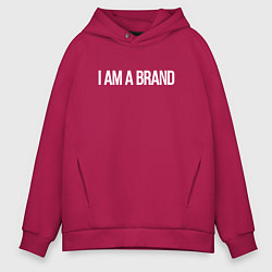 Толстовка оверсайз мужская I am a brand, цвет: маджента